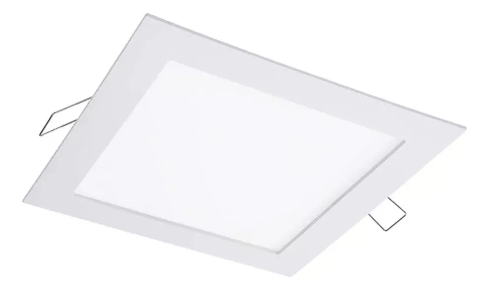 Plafon Embutir Cuadrado 18w Luz Fria Lusqtoff