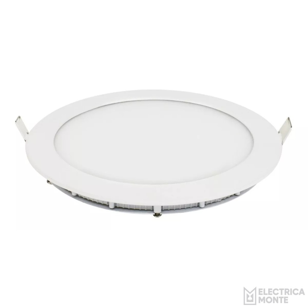 Panel Plafon Embutir Redondo 12w Luz Fria Lusqtoff