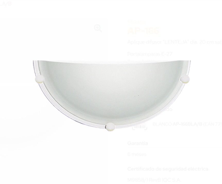 Aplique difusor "LENTEJA" con boton