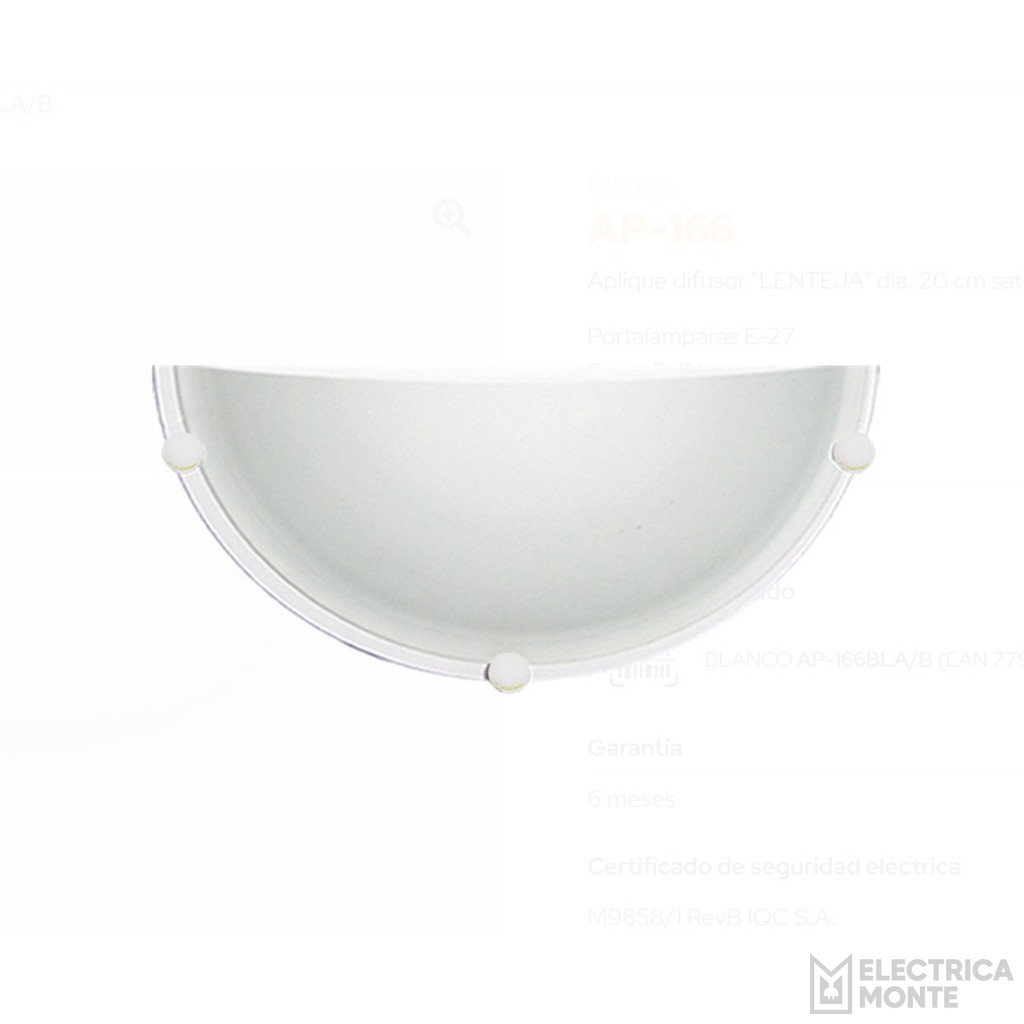 Aplique difusor "LENTEJA" con boton