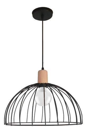 Colgante "SEMI ESFERICO" Negro