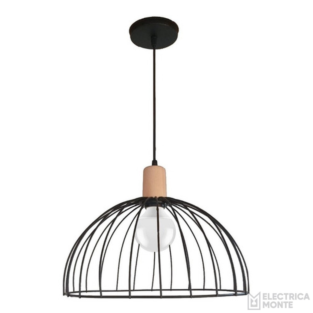 Colgante "SEMI ESFERICO" Negro