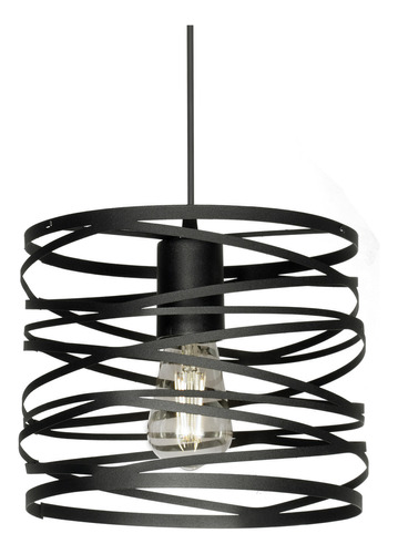 Colgante "LECCE " de chapa Negro