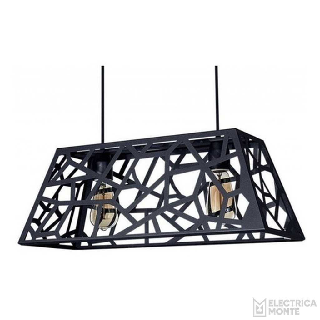 Colgante "MERIDA" 2 Luces Negro