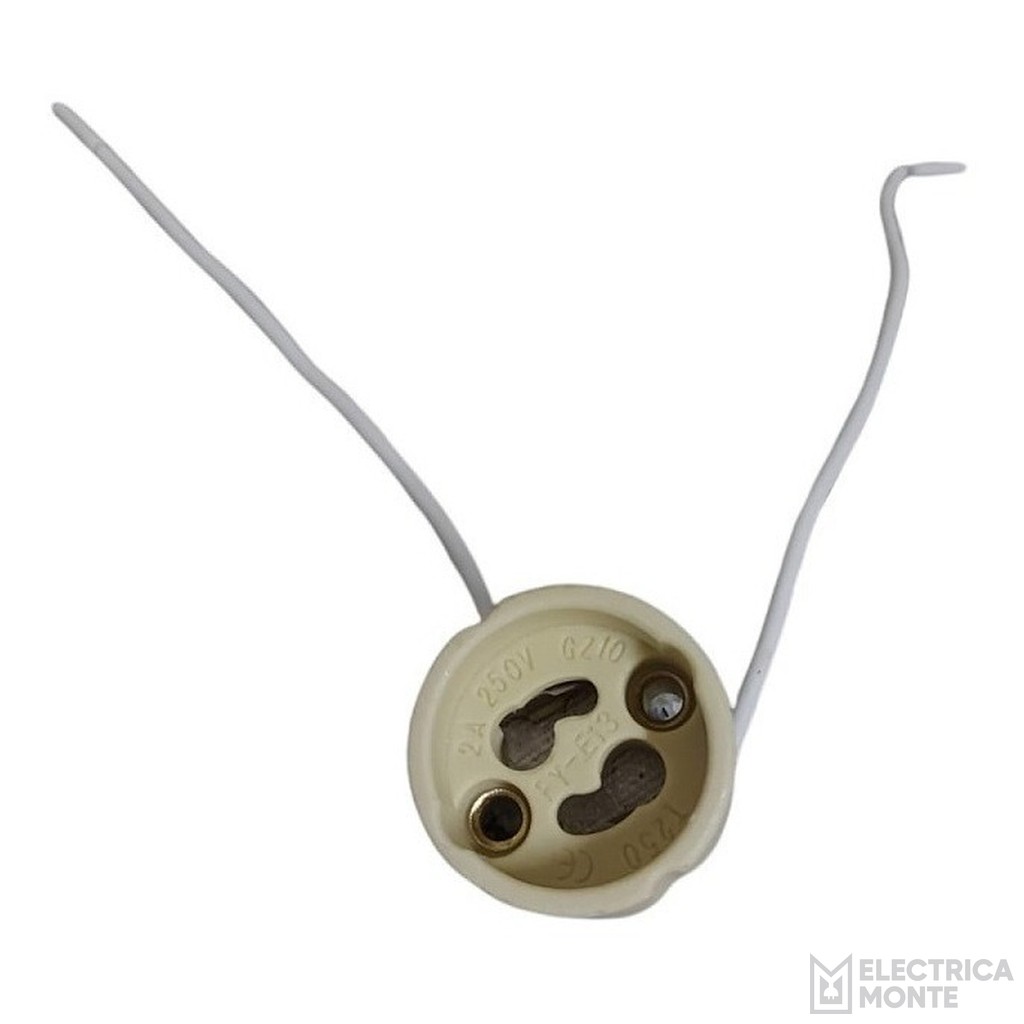 Zocalo Gz10-Gu10 C/Cable Siliconado