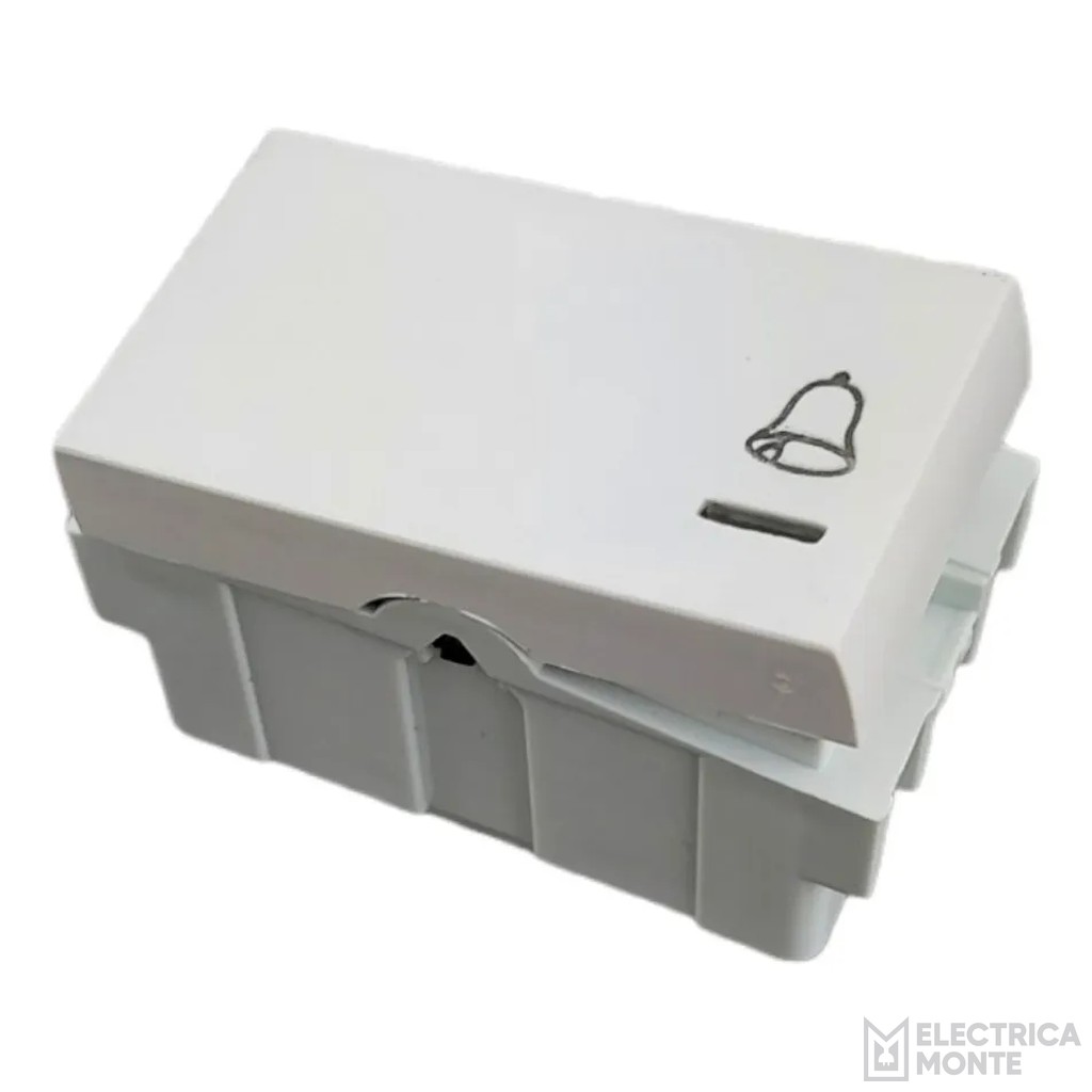 Interruptor Pulsador Unipolar 220Vca Platinum Blanco Jeluz