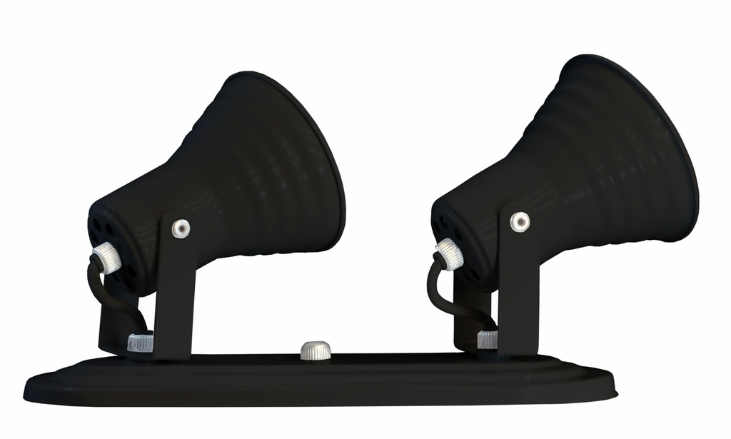 Spot Escalonado 2 Luces Negro