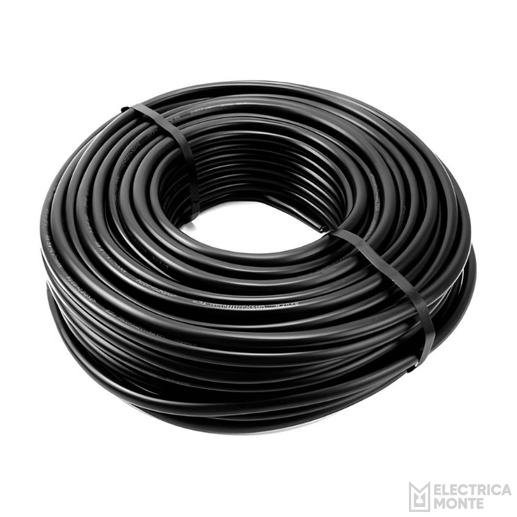 Cable Tipo Taller 2x4mm Negro Argenplas