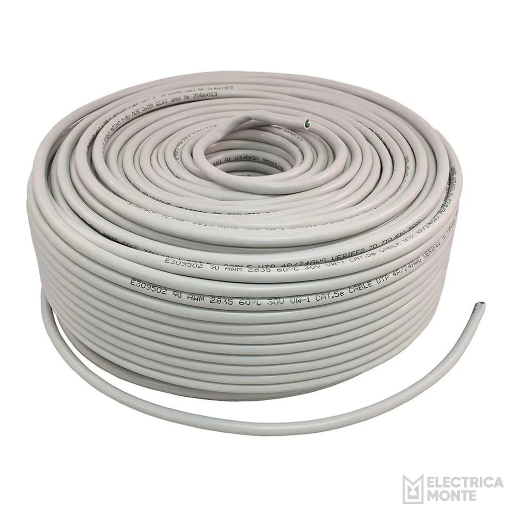 Cable UTP Gris Interior Cat. 6 Argenplas