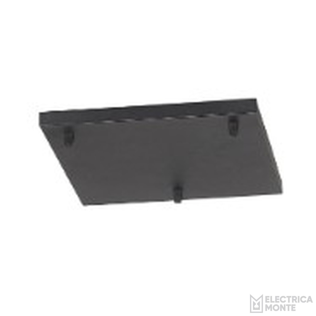 Tapa cuadrada para colgante de 3 luces con prensacables