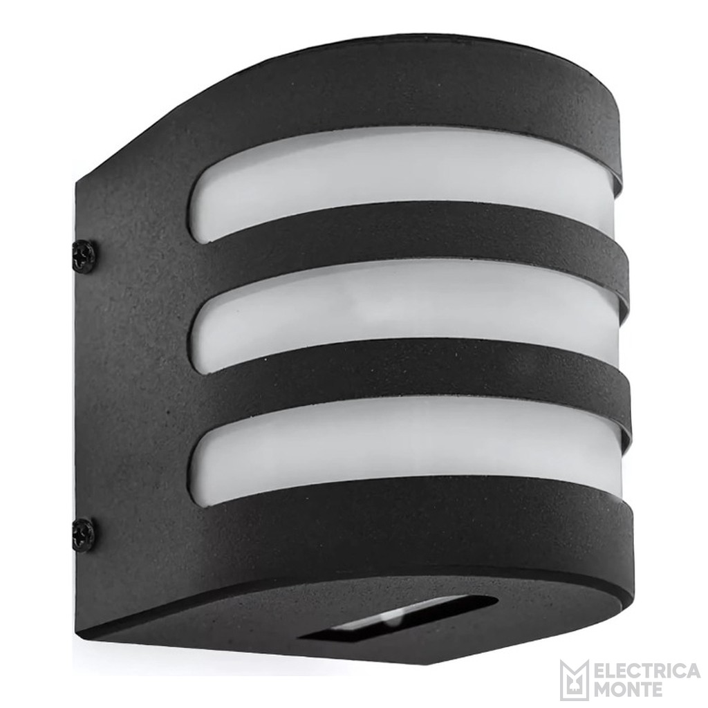 Aplique Difusor Exterior Tubular  Negro Monaco