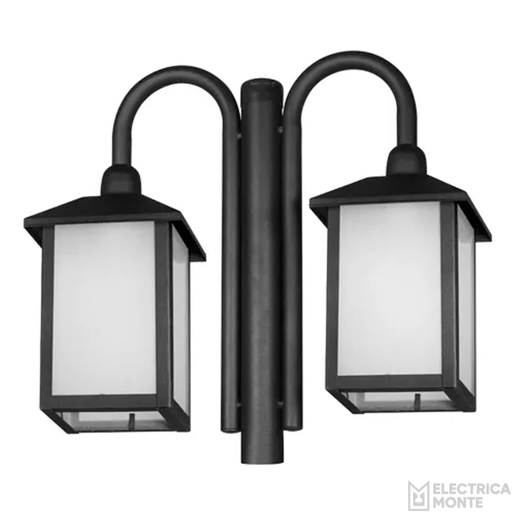 Farola de hierro colonial 2 luces s/caño