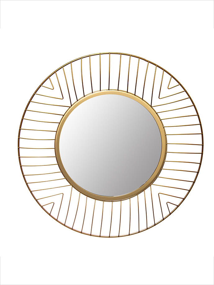 Espejo Metal Diseño Alambre