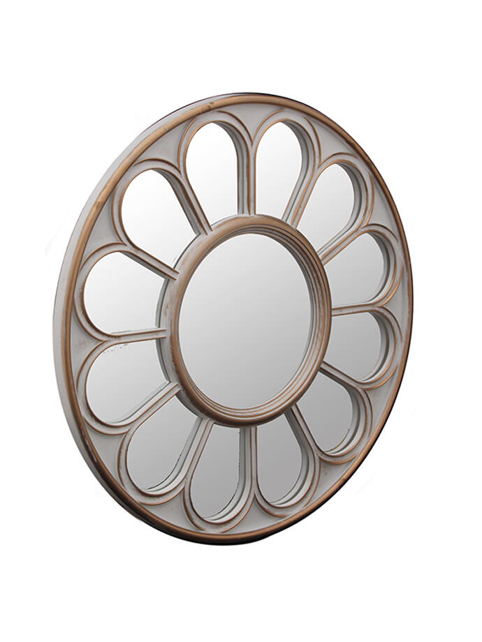 Espejo Redondo Flor