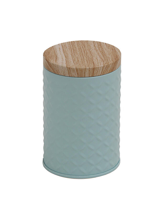 Lata Organizadora Madera Celeste