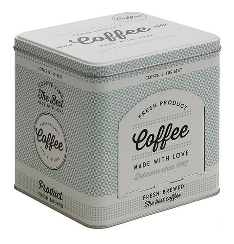 Lata Deco Cafe y Té Verde