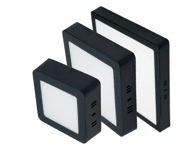 Aplique Cuadrado 18W 6400K 1350LM Negro Yarlux