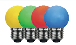 Lampara Gota 1W E27 Rojo Yarlux