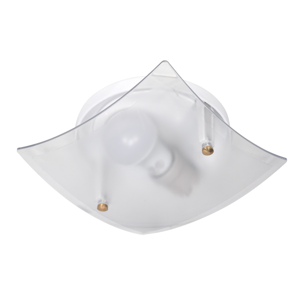 Plafon Puan Policarbonato Vidrio Transparente E27