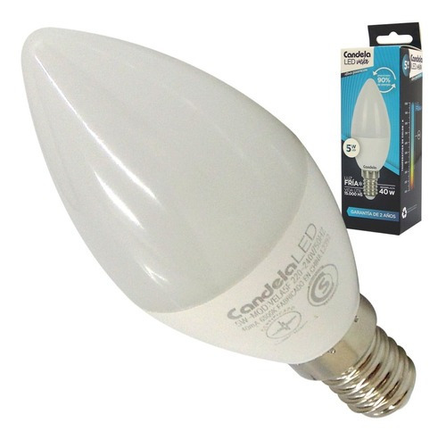 [6794] Lampara Vela 5w Frio Candela