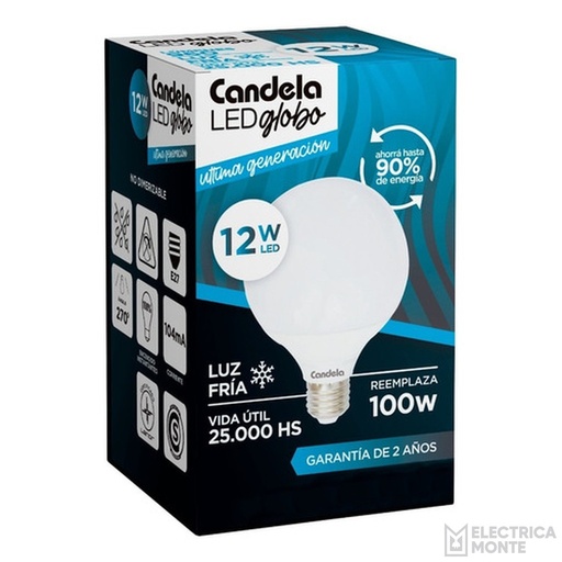 [6800] Lampara Globo 12w Frio