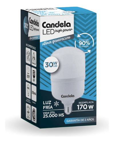 [6803] Lampara Galponera 30w Frio