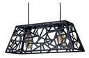Colgante "MERIDA" 2 Luces Negro