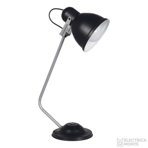 [L-122] Lámpara de escritorio c/capuchón de chapa Negro