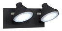 Spot Doble "OSLO" Negro