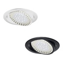 Spot de embutir redondo de pvc p/lampara AR-111 Negro
