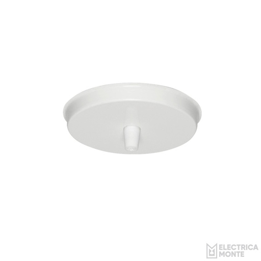 [X-64] Tapa redonda de 3 luces s/cable Blanco