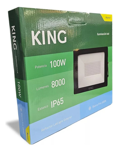 [036KFL100-CW] Reflector Led King 100W Frio