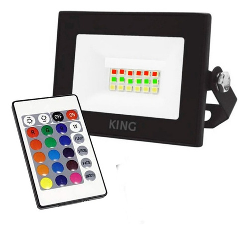 [036KFL20-RGB] Reflector Led King Rgb 20W C/Ctrol