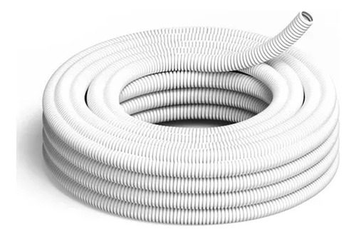 [043-21B] Caño Flexible Blanco  1”