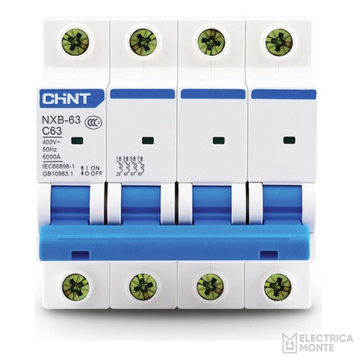 [036NXB-634PC16] Térmica 4X16A 6Ka Curva C Chint