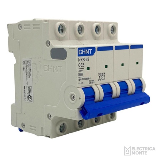 [036NXB-634PC32] Térmica 4X32A 6Ka Curva C Chint