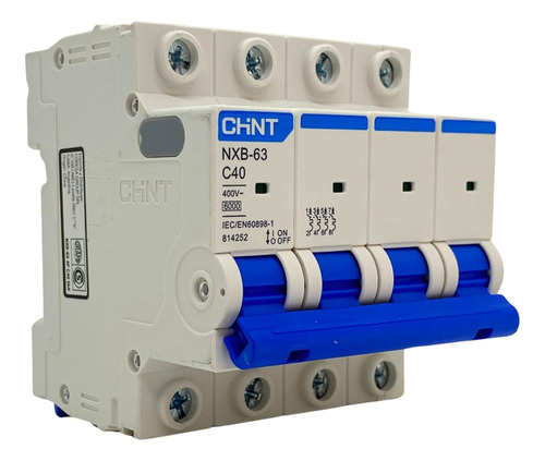 [036NXB-634PC40] Térmica 4X40A 6Ka Curva C Chint