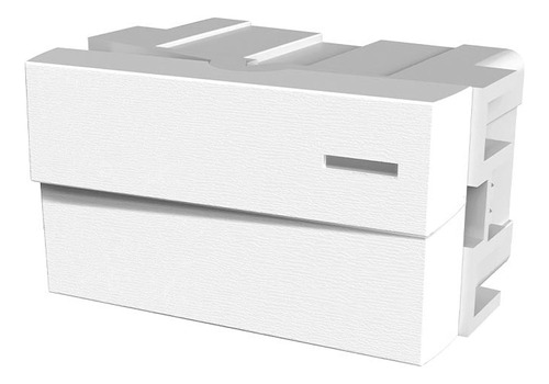 [60031] 1 Interruptor Unipolar 220Vca - 10A (1 - ½ Módulo en 1) Platinum Blanco Jeluz