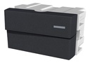 1 Interruptor Unipolar 220Vca - 10A (1 - ½ Módulo en 1) Platinum Negro Jeluz