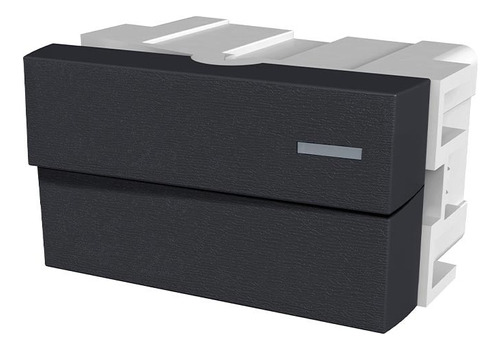 [80031] 1 Interruptor Unipolar 220Vca - 10A (1 - ½ Módulo en 1) Platinum Negro Jeluz