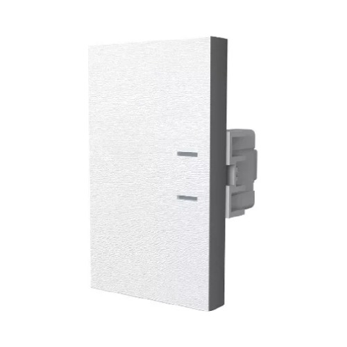 [60351] Interruptor Unipolar 220Vca - 10A (Teclón - 3 Módulos) Platinum Blanco Jeluz