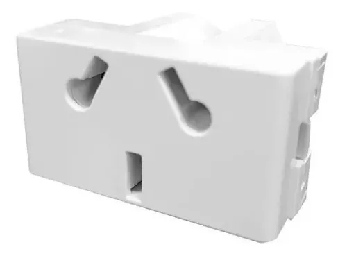 [60067] Tomacorriente Bipolar 125/250Vca - 15/10A Platinum Blanco Jeluz