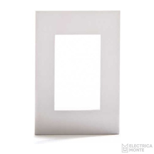 [45098/2] Tapas Platinum 5 x 10 cm. 3 módulos  Blanca Jeluz