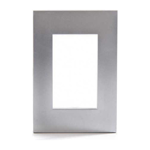 [45098/7] Tapas Platinum 5 x 10 cm. 3 módulos  Plata Jeluz