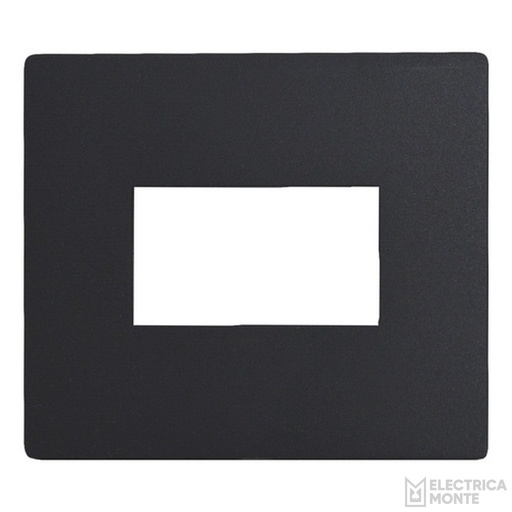 [45099/13] Tapas Platinum 5 X 5 cm. de 1 módulo Negra Jeluz
