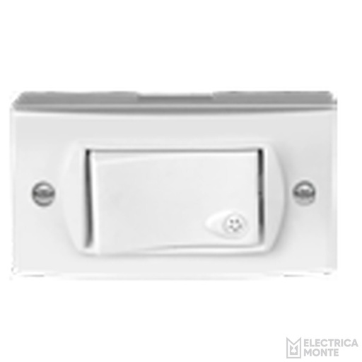 [50401/2] Interruptor Unipolar 220Vca 10A Superficie Jeluz