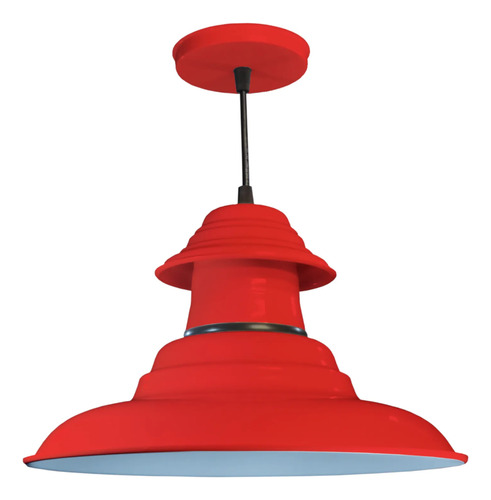 [820371] Colgante De Chapa 3 Piezas Rojo