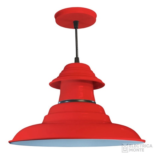 [820371] Colgante De Chapa 3 Piezas Rojo