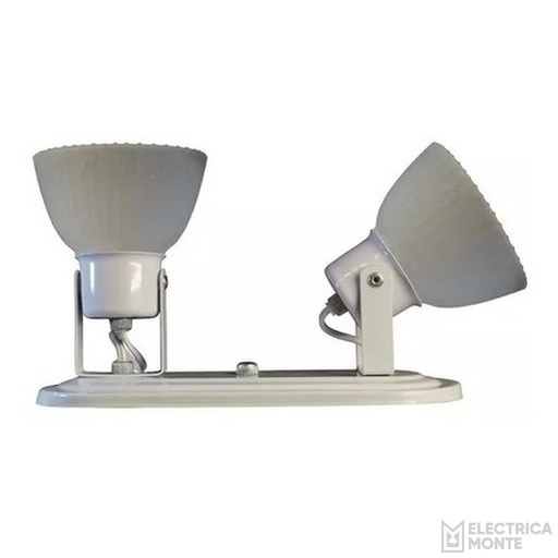 [730003] Spot Anabella 2 Luces Redondas Blanco