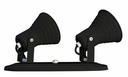 Spot Escalonado 2 Luces Negro